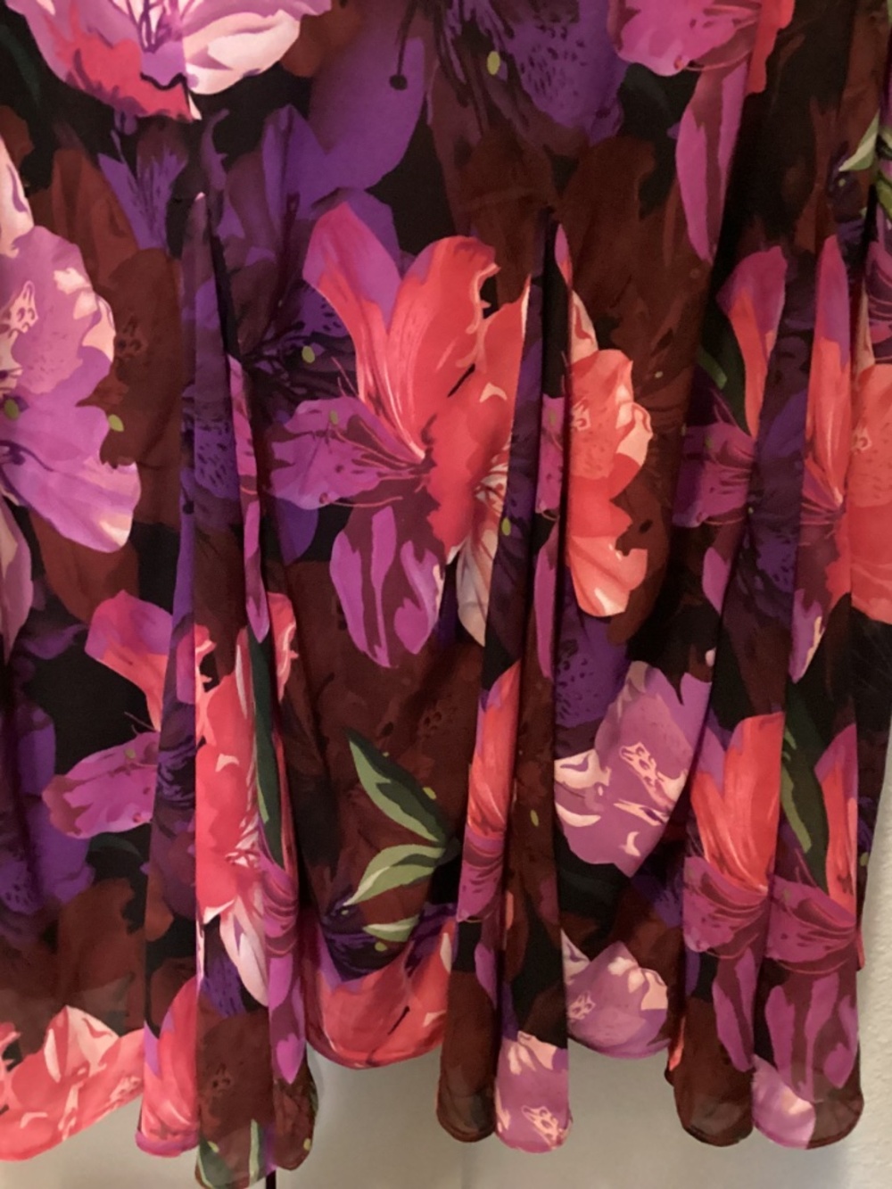 Lulus Sipping Sangria Floral Cocktail Midi Dress, size L - Picture 8 of 12